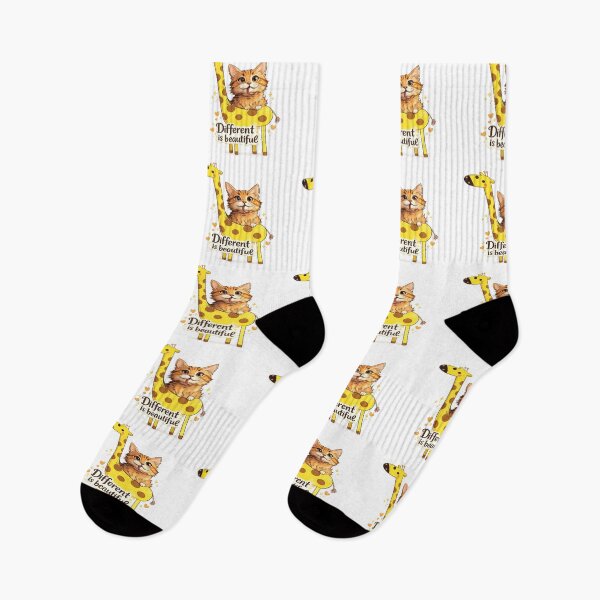 Item preview, Giraffe and Kitten designed and sold by Mother Daughter Drawings .