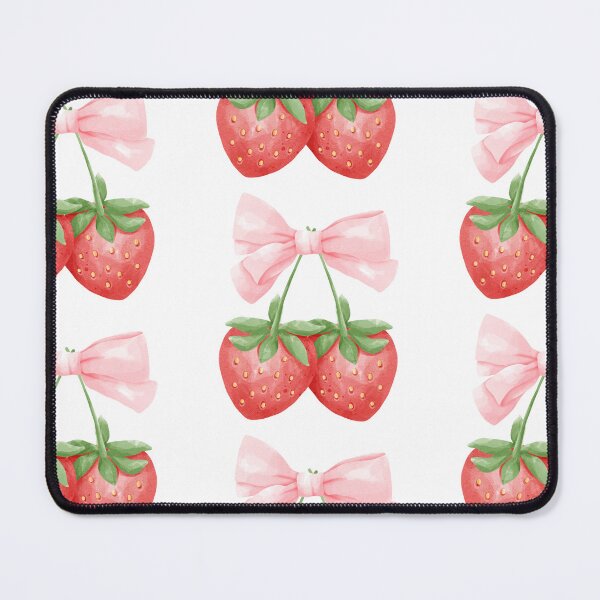 Item preview, Floral cute strawberry ribbon sticker designed and sold by DesignPMG.