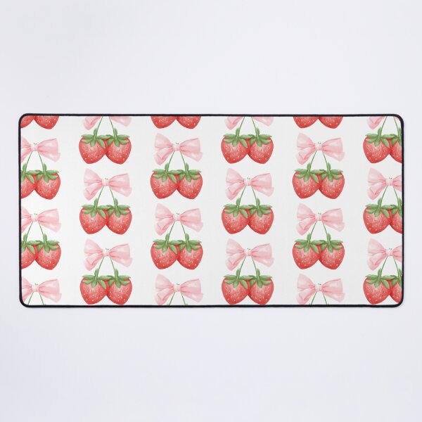 Item preview, Floral cute strawberry ribbon sticker designed and sold by DesignPMG.