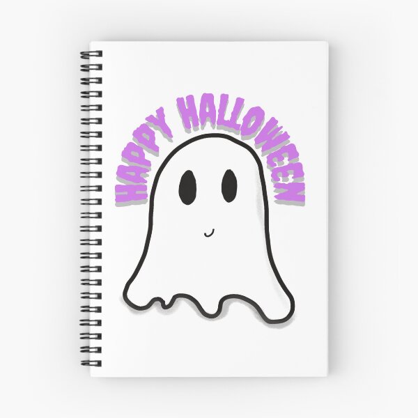 Item preview, Happy Halloween Ghost Purple designed and sold by MarginaliaMagic.