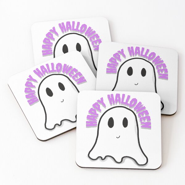 Item preview, Happy Halloween Ghost Purple designed and sold by MarginaliaMagic.