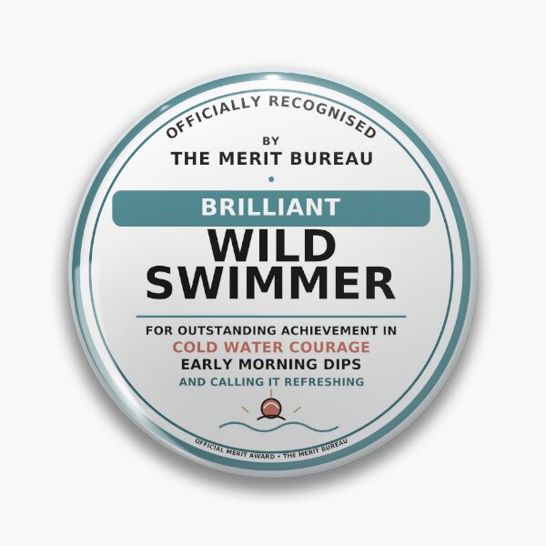 Item preview, Wild Swimmer Gift | Brilliant Cold Water Swimming Award designed and sold by TheMeritBureau.