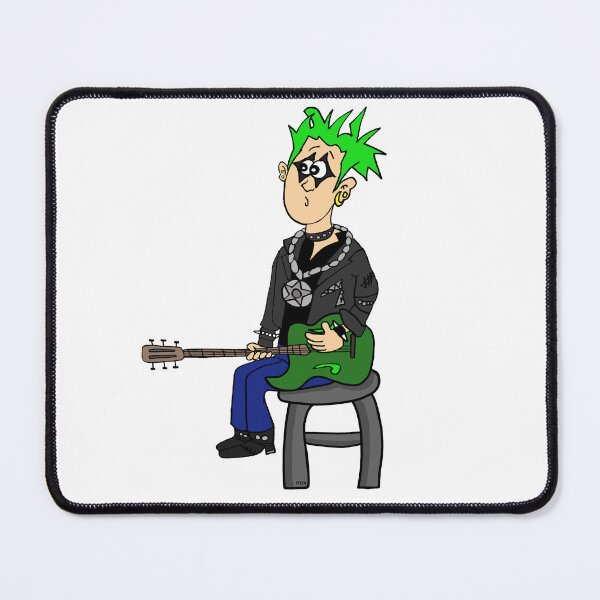 Item preview, Funny Guitar Meme Sticker | Introvert Rockstar Cartoon & Punk Music Humor Decal designed and sold by MyxaART.