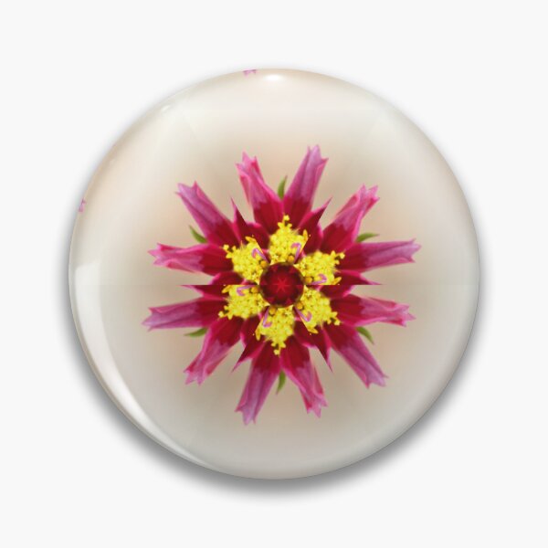 Item preview, Pink Floral Star Pattern designed and sold by SilentBloomLab.