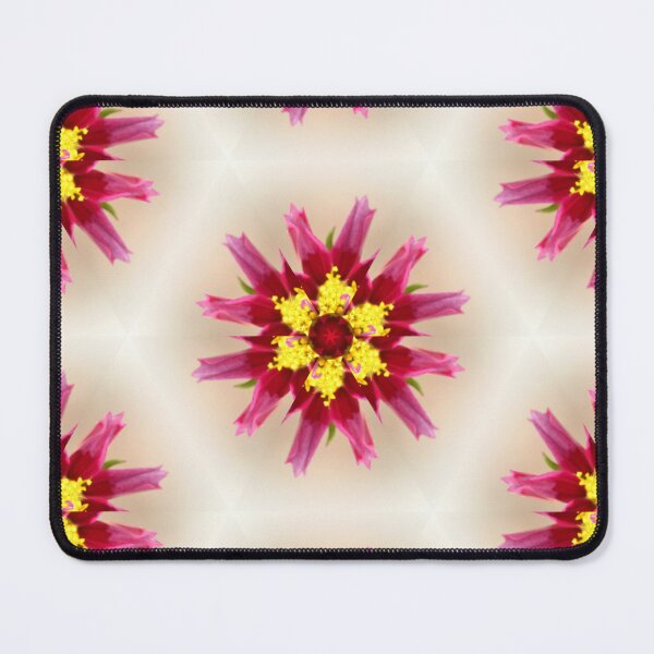 Item preview, Pink Floral Star Pattern designed and sold by SilentBloomLab.
