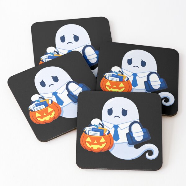 Item preview, Halloween Ghost Office Worker - Too Tired to Boo designed and sold by Cherie-verse.