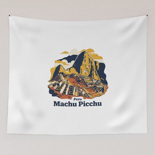 Item preview, Machu Picchu Bold Retro Graphic Travel Poster designed and sold by Inkworksbyshery.