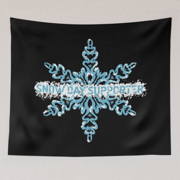 Item preview, Snow Day Supporter / Blue Snowflake no. 2 designed and sold by AgnieshkaSiwek.