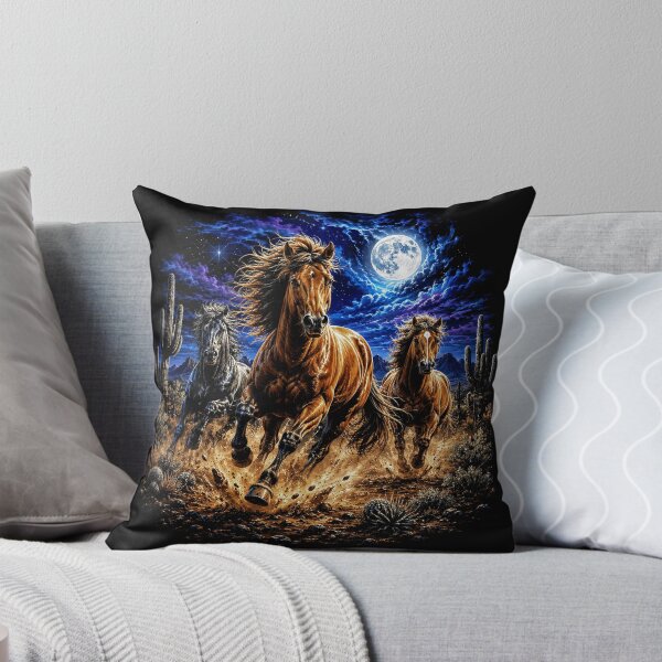 Item preview, Wild Horses Moonlit Vintage designed and sold by OceanBandwear.