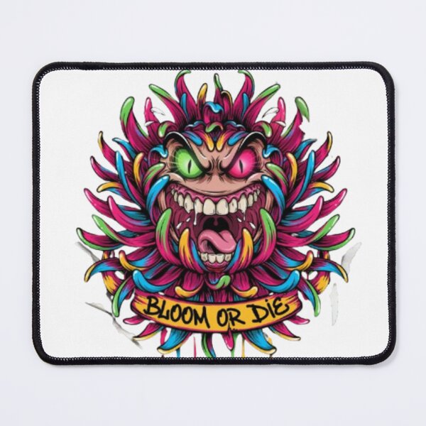 Item preview, Bloom Or Die Colorful Flower Monster designed and sold by TeeDesignMaster.