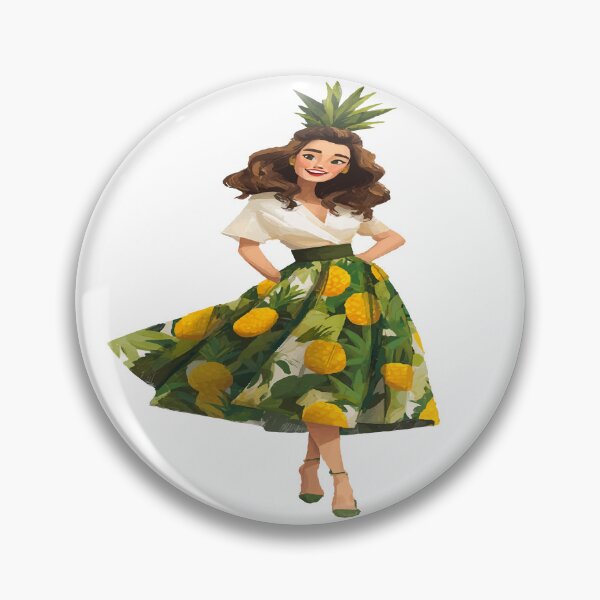 Item preview, 1950s Bold Lady Pineapple Dress Design designed and sold by RichardRags.