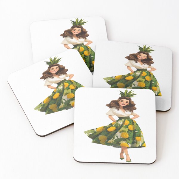 Item preview, 1950s Bold Lady Pineapple Dress Design designed and sold by RichardRags.