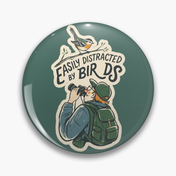 Item preview, Easily Distracted by Birds Funny Birdwatching Design designed and sold by limos.