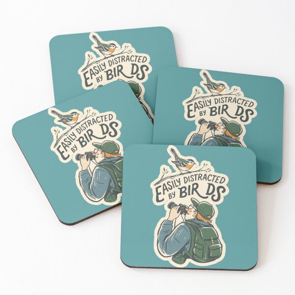 Item preview, Easily Distracted by Birds Funny Birdwatching Design designed and sold by limos.