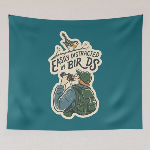 Item preview, Easily Distracted by Birds Funny Birdwatching Design designed and sold by limos.