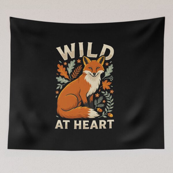 Item preview, Wild at Heart T Shirt, Woodland Animal Shirt, Vintage Nature Tee, Forest Lover Gift designed and sold by Daily Mood Tees.