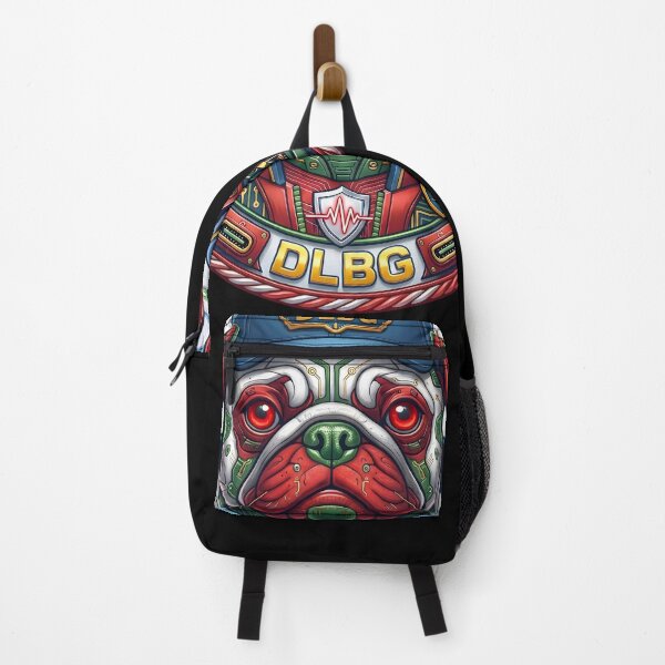 Item preview, Cyberpunk Pug Badge - Techno Beast Vibrant Edition by DLBG designed and sold by DLBG-STORE.