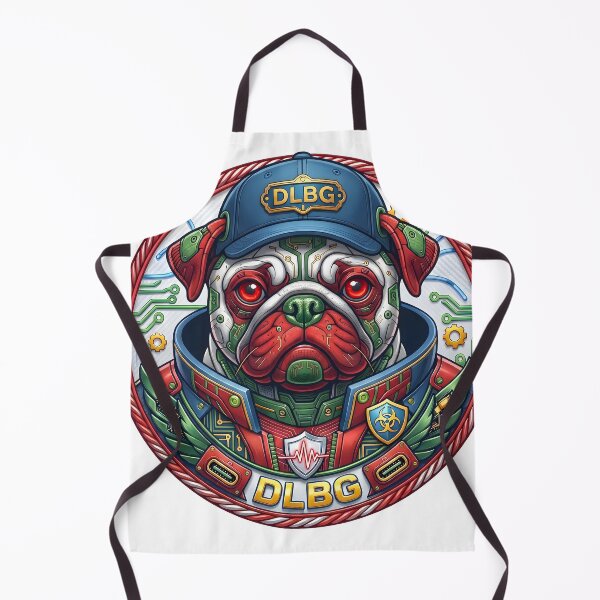 Item preview, Cyberpunk Pug Badge - Techno Beast Vibrant Edition by DLBG designed and sold by DLBG-STORE.