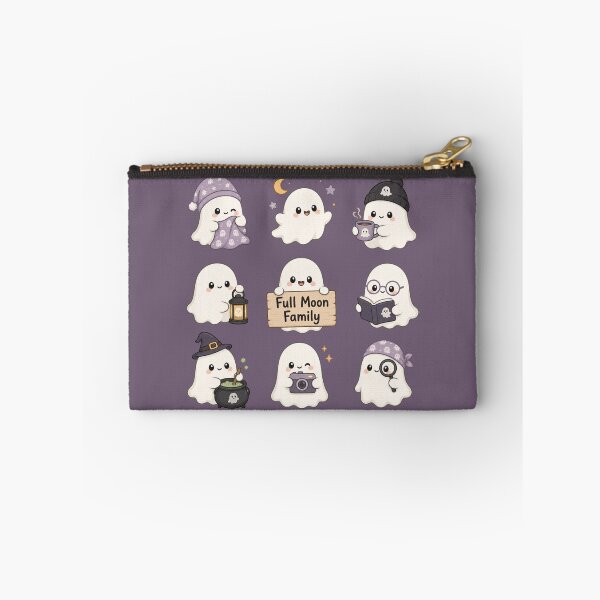 Item preview, Cute Halloween Ghosts Full Moon Family Kawaii Spooky Halloween PNG designed and sold by MythicMood.