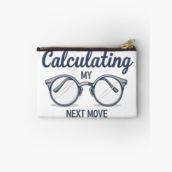 Item preview, Round glasses design about calculating my next move designed and sold by Prints by Mat.