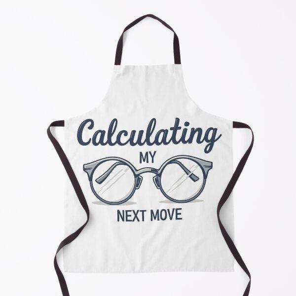 Item preview, Round glasses design about calculating my next move designed and sold by Prints by Mat.