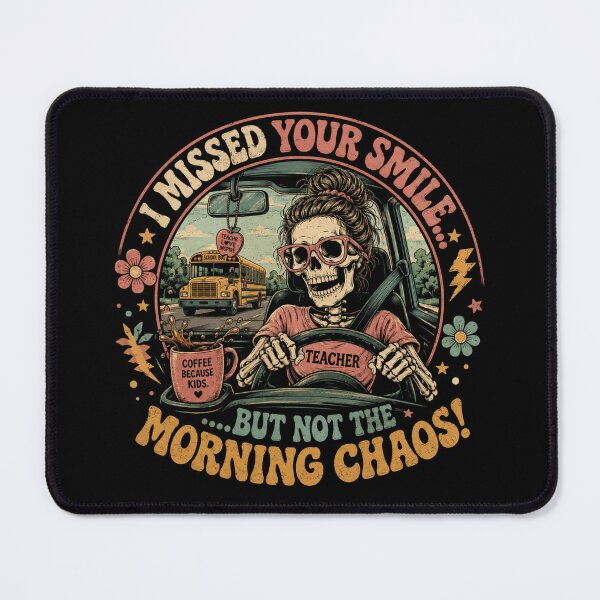 Item preview, Funny Skeleton Teacher Coffee Halloween Morning Chaos designed and sold by Crystal-Tree.