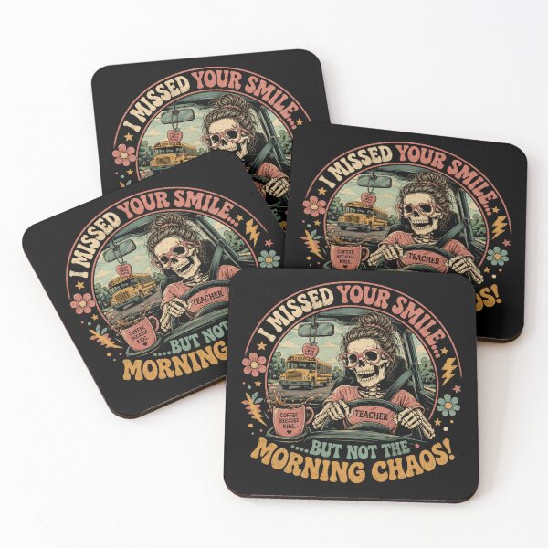 Item preview, Funny Skeleton Teacher Coffee Halloween Morning Chaos designed and sold by Crystal-Tree.