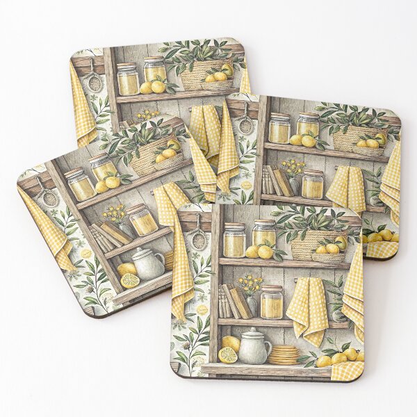 Item preview, Rustic Lemon Cottage Kitchen Decor designed and sold by Storybook Botanica.