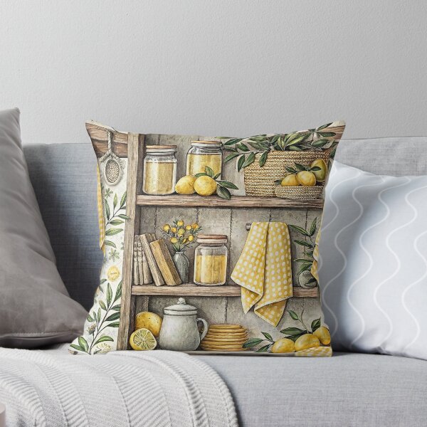 Item preview, Rustic Lemon Cottage Kitchen Decor designed and sold by Storybook Botanica.