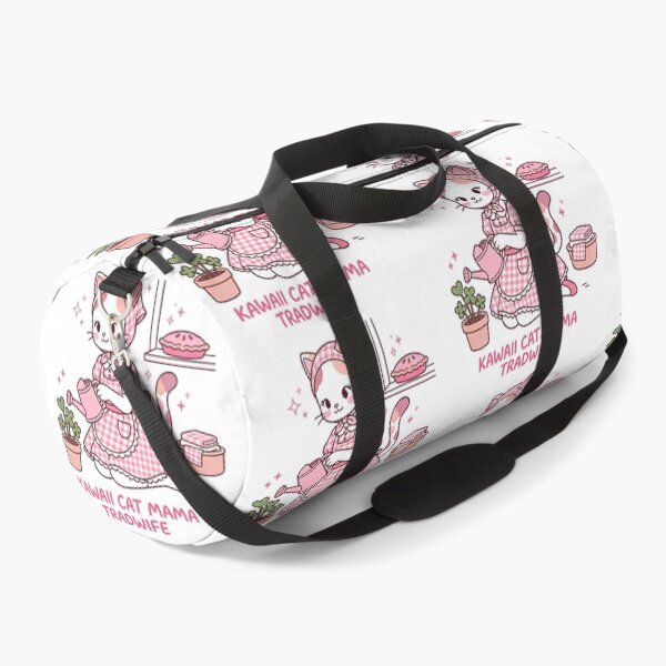 Item preview, Kawaii Hachi Cat Mama Tradwife: Pink Cottagecore Gardener designed and sold by CuteKats.