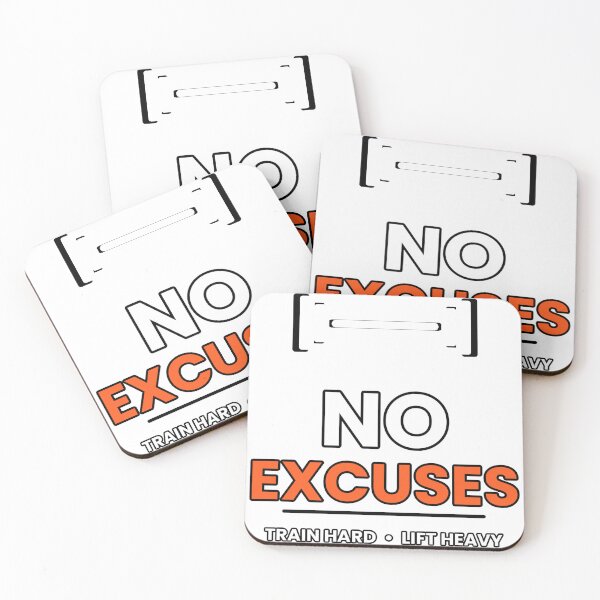 Item preview, No excuses designed and sold by Glitek69.