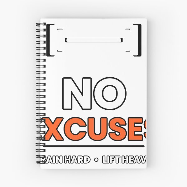 Item preview, No excuses designed and sold by Glitek69.