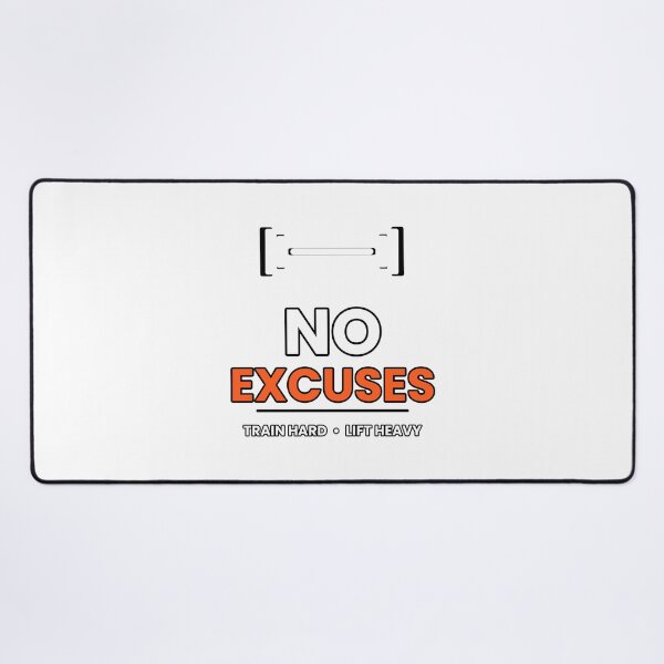 Item preview, No excuses designed and sold by Glitek69.