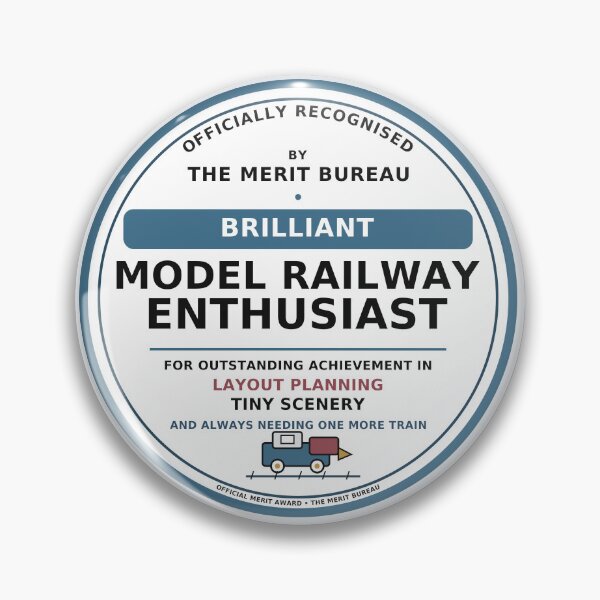 Item preview, Model Railway Gift | Brilliant Train Enthusiast Award designed and sold by TheMeritBureau.