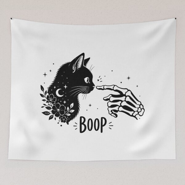 Item preview, Cat Halloween, Skeleton Cat, Cute Halloween, Cat Lover, Skeleton Hand Cat Boop, Cat Mom Gift designed and sold by Quiajia.