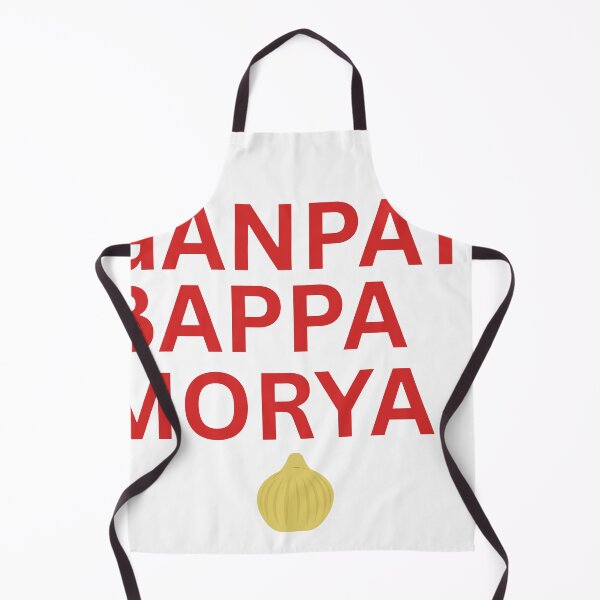 Item preview, Ganpati Bappa Morya Typography T-Shirt | Ganesh Chaturthi Festival Design designed and sold by Marathidesigns.