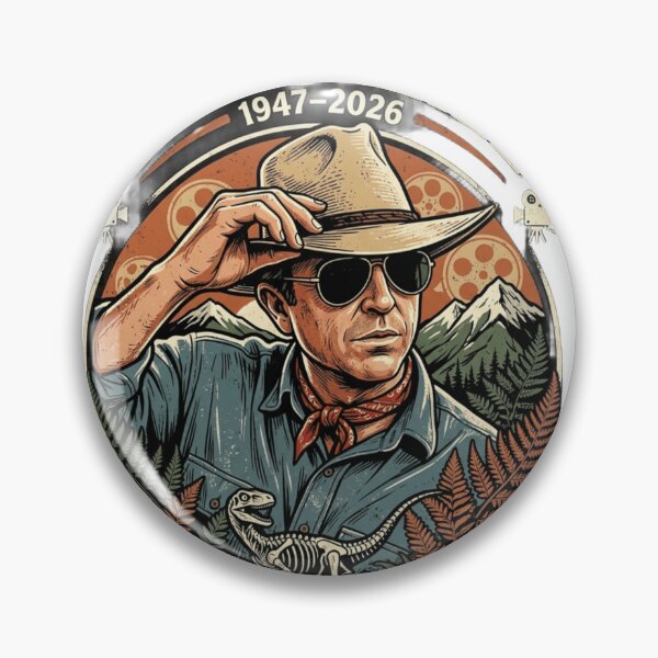 Item preview, Sam Neill Dinosaur Adventure Vintage Retro Portrait Design designed and sold by Eddy048.
