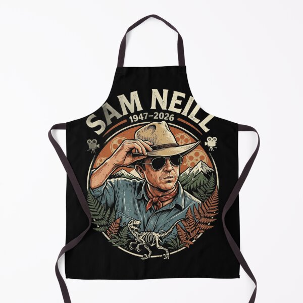 Item preview, Sam Neill Dinosaur Adventure Vintage Retro Portrait Design designed and sold by Eddy048.