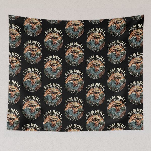 Item preview, Sam Neill Dinosaur Adventure Vintage Retro Portrait Design designed and sold by Eddy048.