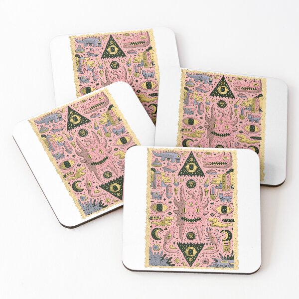 Item preview, Psychedelic Horned Monster Mystical Doodle Design designed and sold by Romgora.