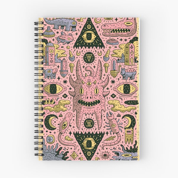Item preview, Psychedelic Horned Monster Mystical Doodle Design designed and sold by Romgora.
