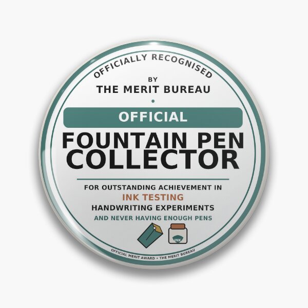 Item preview, Fountain Pen Gift | Official Pen Collector Award designed and sold by TheMeritBureau.