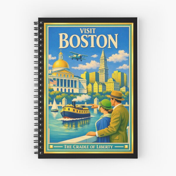 Item preview, Visit Boston designed and sold by RetroPosterArt.