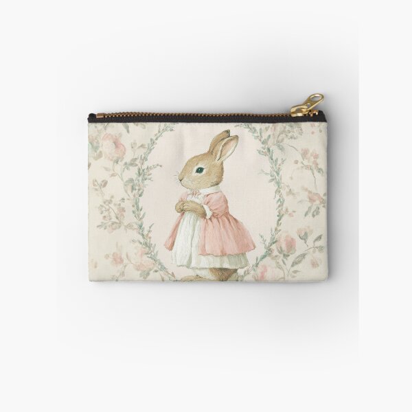 Item preview, Little Rabbit in Pink Layered Dress Watercolor designed and sold by GoodOldPrints4.