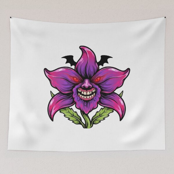 Item preview, Evil Purple Vampire Flower Monster Demogorgon designed and sold by smartlogo_factory.