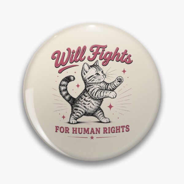 Item preview, Will Fights for Human Rights, FDT, Human Rights, Equality, Social Justice, Political Protest, Activist gift designed and sold by Quiajia.