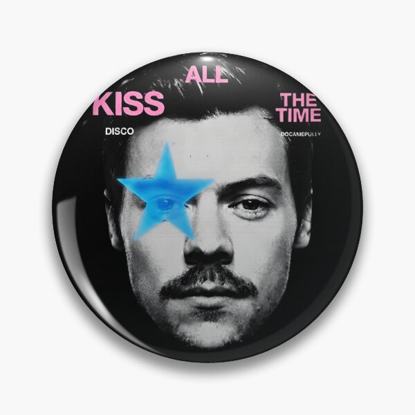 Item preview, Hárry-Styles Star eye Kiss All The Time Together Tour Vintage designed and sold by EdificatTTArt.