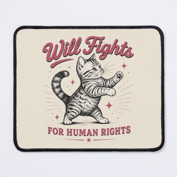 Item preview, Will Fights for Human Rights, FDT, Human Rights, Equality, Social Justice, Political Protest, Activist gift designed and sold by Quiajia.