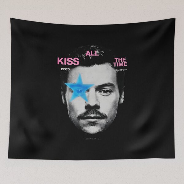 Item preview, Hárry-Styles Star eye Kiss All The Time Together Tour Vintage designed and sold by EdificatTTArt.