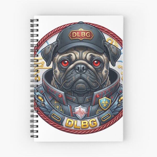 Item preview, Cyberpunk Pug Badge – Techno Beast by DLBG designed and sold by DLBG-STORE.